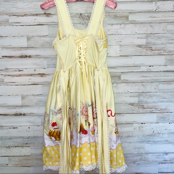Bodyline Lolita Tea Party Dress | Yellow 🎀 - Picture 4 of 16
